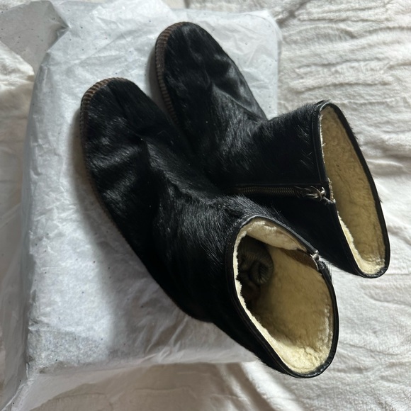 Rare Vintage OLAF Black Goat Hair Yeti Boots – Authentic 70s/80s ApresSize 39